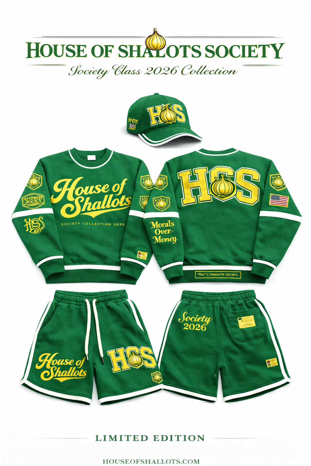 House of Shallots Society collection Short Set