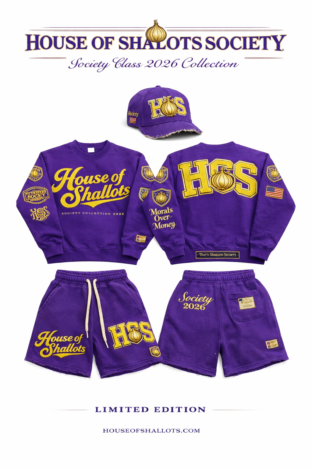 House of Shallots Society collection Short Set