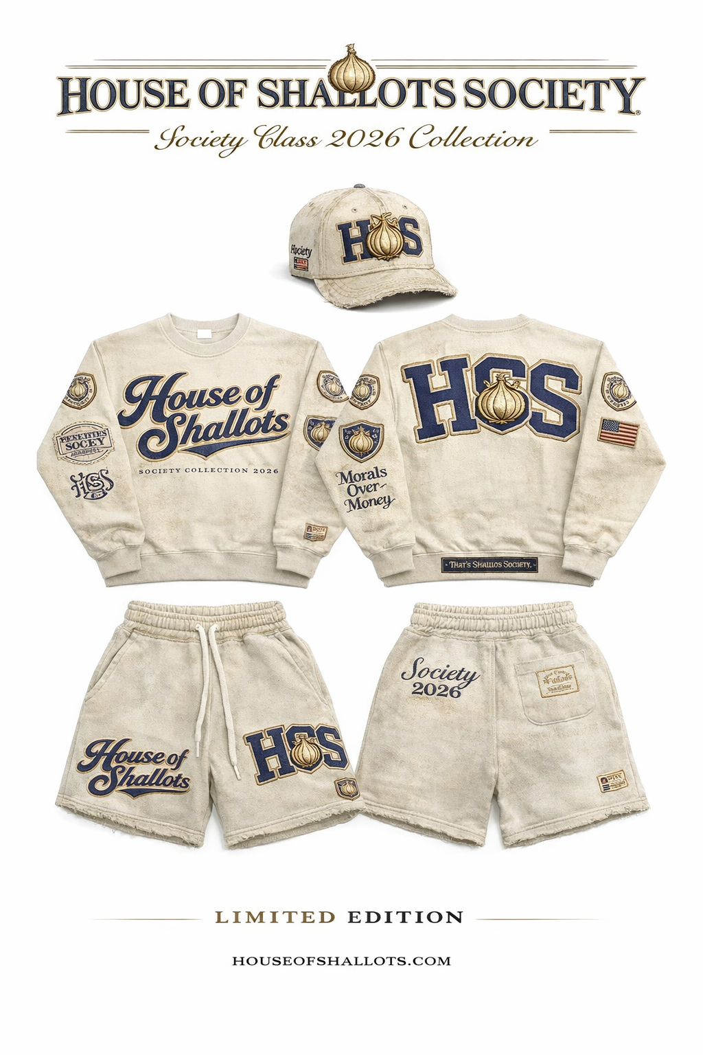 House of Shallots Society collection Short Set