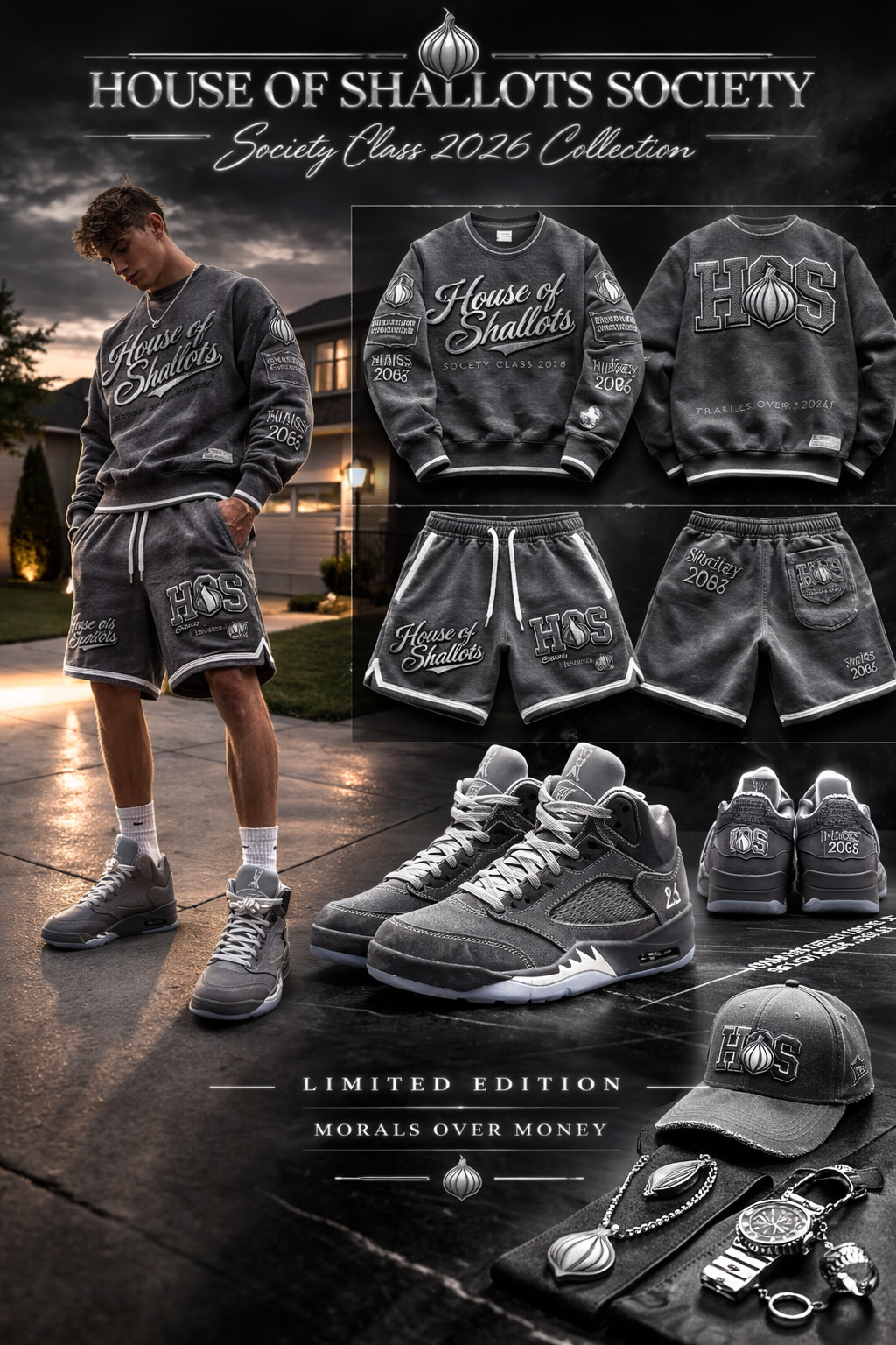 House of Shallots Society collection Short Set