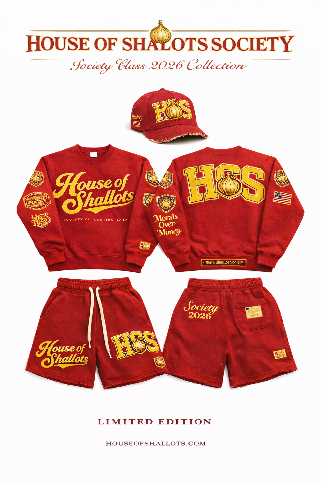 House of Shallots Society collection Short Set