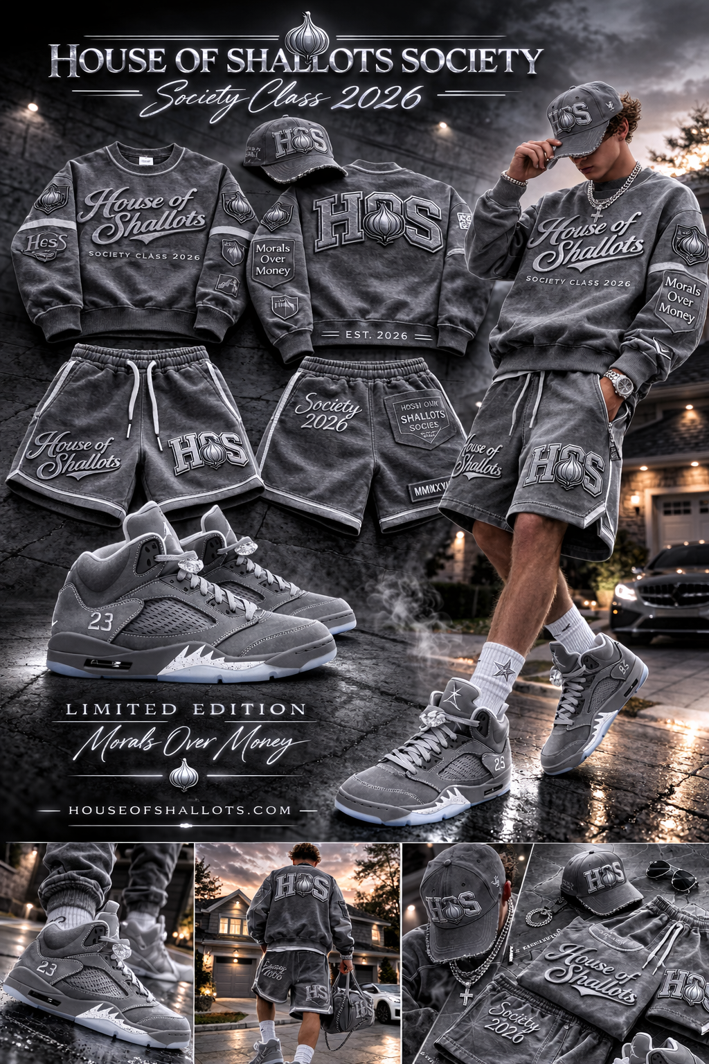 House of Shallots Society collection Short Set